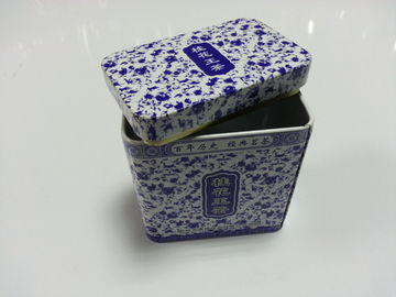 Porcellana Contenitore blu e bianco di porcellana con la copertura, stoccaggio del tè/regalo imballato fornitore