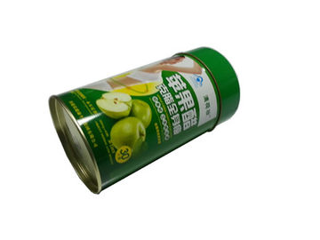 Porcellana Metal il giro verde del contenitore di imballaggio per alimenti della latta con il coperchio/copertura fornitore