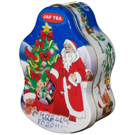 Porcellana Contenitore per le feste di Natale, scatola su ordinazione della latta del metallo del Babbo Natale fornitore