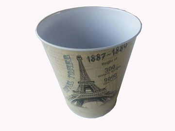 Porcellana Secchio rotondo della latta del metallo senza maniglia, secchi del metallo di 0.23mm CMYK fornitore
