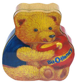 Porcellana Contenitori su ordinazione di Candy della latta, Candy A forma di orso che imballa scatola fornitore