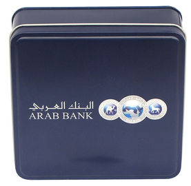 Porcellana Il nero sparisce i contenitori quadrato 0,20 - 0.40mm di latta piccoli per la Banca araba fornitore