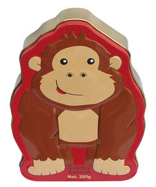 Porcellana Forma sveglia dell'orangutan della latta dei contenitori della latta del commestibile di Candy fornitore