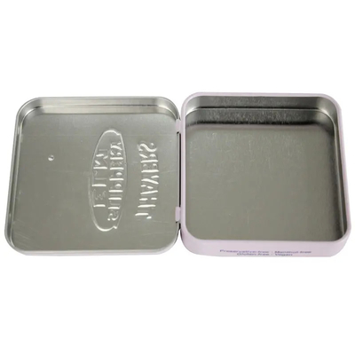 Il piccolo contenitore di latta, 4C ha sfalsato la menta Tin Box Embossed Tin Container di Color+Vanish fornitore