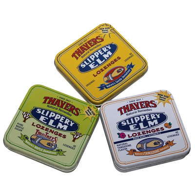 Il piccolo contenitore di latta, 4C ha sfalsato la menta Tin Box Embossed Tin Container di Color+Vanish fornitore