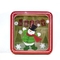 Il Natale vuoto Tin Gift Box Square Cookie inscatola con le latte decorative di festa della finestra con i coperchi fornitore