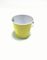 Porcellana Secchio cilindroide della latta del metallo, piccolo secchio giallo rotondo dell&#039;acqua del metallo esportatore