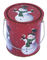 Contenitore della latta di festa di Natale, commestibile con la maniglia del metallo, Dia110xH130mm fornitore