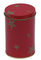Scatole metalliche del tè della latta di colore rosso, contenitore rotondo di latta del tè con Dia72 x 112hmm fornitore