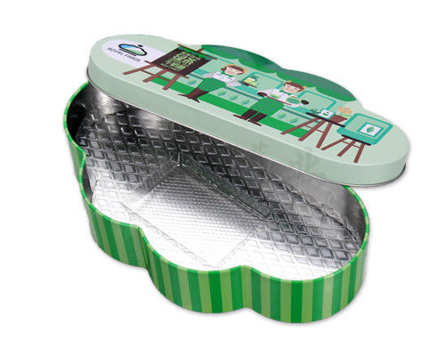 il contenitore della latta di Candy di spessore di 0.23mm, CYMK ha stampato la scatola con l'inserzione di plastica